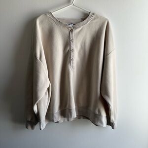 Old Navy Light Beige Cozy Sweater